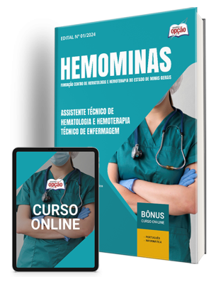 Apostila Hemominas 2024 -  Assistente Técnico de Hematologia e Hemoterapia -Técnico de Enfermagem