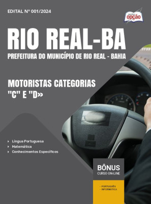 Apostila Prefeitura de Rio Real - BA 2024 - Motoristas Categorias C e D