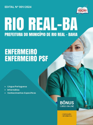 Apostila Prefeitura de Rio Real - BA 2024 - Enfermeiro/Enfermeiro PSF