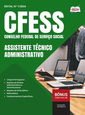 Apostila CFESS 2024 - Assistente Técnico Administrativo