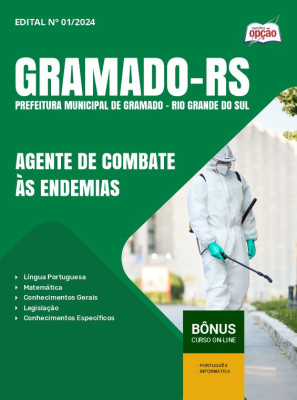 Apostila Prefeitura de Gramado - RS 2024 - Agente de Combate às Endemias