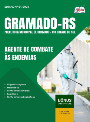 Apostila Prefeitura de Gramado - RS em PDF - Agente de Combate às Endemias 2024