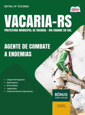 Apostila Prefeitura de Vacaria - RS em PDF - Agente de Combate a Endemias 2025