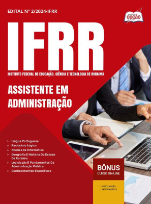 Apostila IFRR em PDF - Assistente em Administração 2025