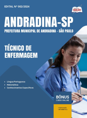 Apostila Prefeitura de Andradina - SP 2024 - Técnico de Enfermagem