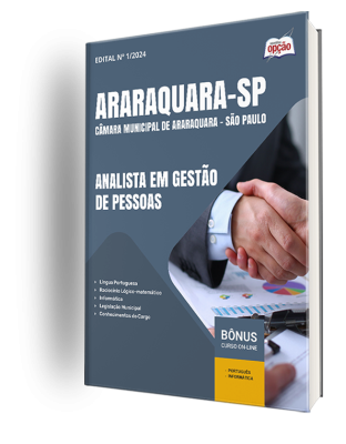 Apostila Câmara de Araraquara - SP 2025 -  Analista em Gestão de Pessoas