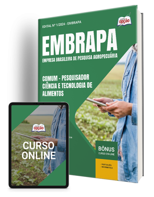 Apostila EMBRAPA 2024 - Comum - Pesquisador - Ciência e Tecnologia de Alimentos - Área 1