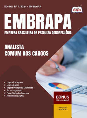 Apostila EMBRAPA em PDF - Analista - Comum aos cargos 2024