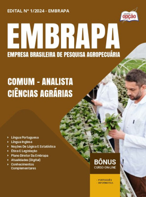 Apostila EMBRAPA 2025 - Comum - Analista - Ciências Agrárias - Área 2