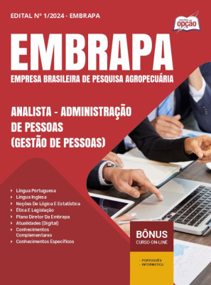 Apostila EMBRAPA 2025 - Analista - Administração de Pessoas (Gestão de Pessoas)