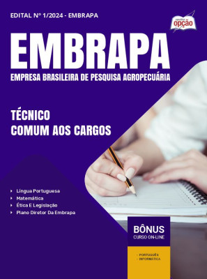 Apostila EMBRAPA 2024 - Técnico - Comum aos cargos