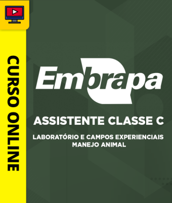 Curso Embrapa - Assistente Classe C - Laboratório e Campos Experienciais - Manejo Animal