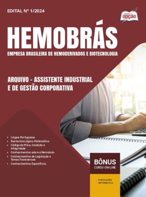 Apostila Hemobrás 2024 - Arquivo - Assistente Industrial e De Gestão Corporativa