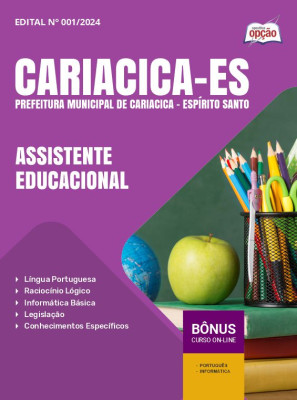 Apostila Prefeitura de Cariacica - ES 2024 - Assistente Educacional