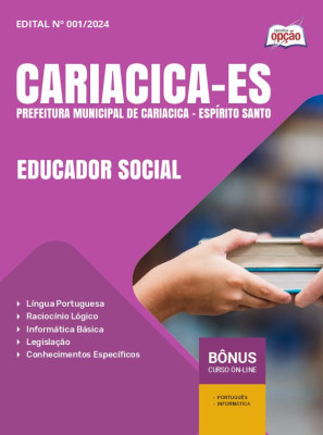 Apostila Prefeitura de Cariacica - ES 2024 - Educador Social