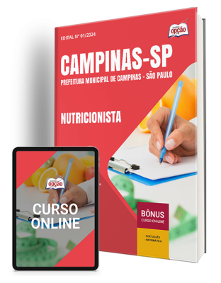 Apostila Prefeitura de Campinas - SP 2024 - Nutricionista