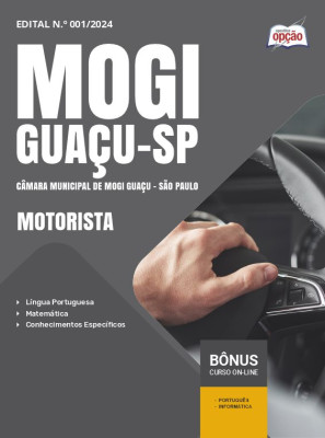 Apostila Câmara de Mogi Guaçu - SP 2024 - Motorista