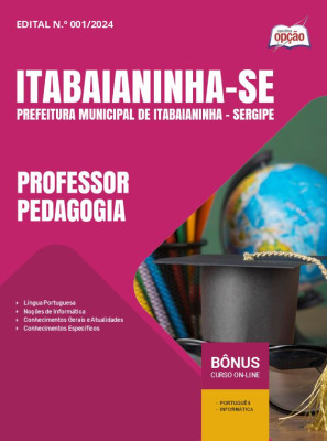 Apostila Prefeitura de Itabaianinha - SE 2024 - Professor Pedagogia