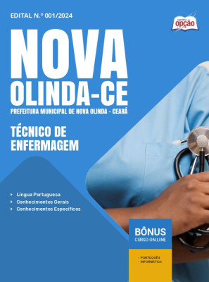 Apostila Prefeitura de Nova Olinda - CE em PDF - Técnico de Enfermagem 2024