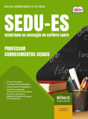 Apostila SEDU-ES 2024 - Professor - Conhecimentos Gerais