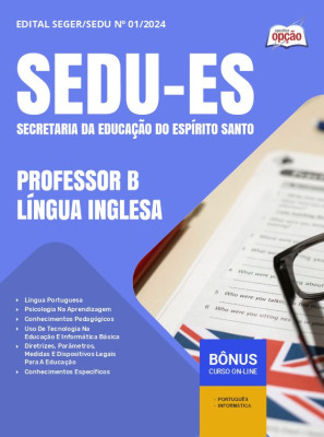 Apostila SEDU-ES 2024 - Professor B - Língua Inglesa