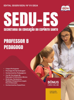 Apostila SEDU-ES 2024 - Professor P - Pedagogo