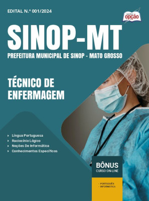 Apostila Prefeitura de Sinop - MT 2024 - Técnico de Enfermagem