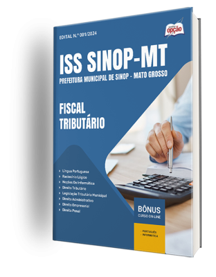 Apostila Prefeitura de Sinop - MT (ISS) 2024 - Fiscal Tributário