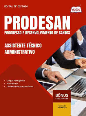 Apostila PRODESAN 2024 - Assistente Técnico-Administrativo