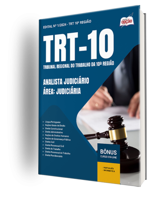 Apostila TRT-10 2024 - Analista Judiciário - Área: Judiciária