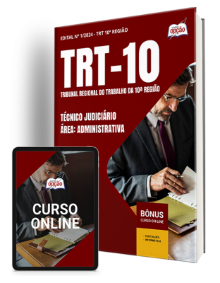 Apostila TRT-10 2024 -  Técnico Judiciário - Área: Administrativa