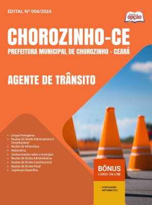 Apostila Prefeitura De Chorozinho - CE 2024 - Agente de Trânsito