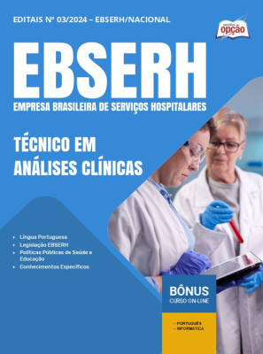 Apostila EBSERH 2024 - Técnico Em Análises Clínicas