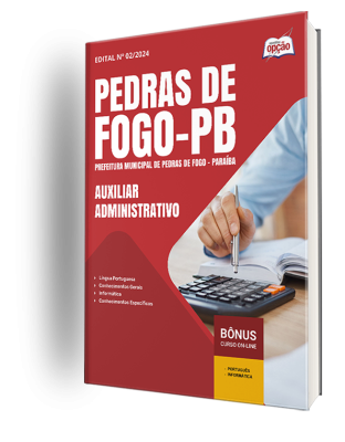 Apostila Prefeitura de Pedras de Fogo - PB 2025 - Auxiliar Administrativo