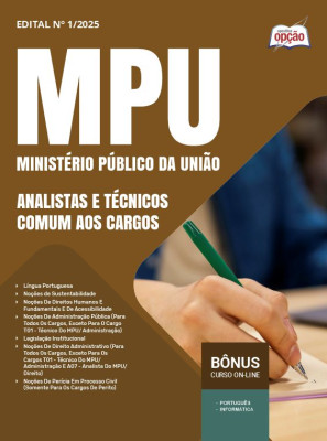 Apostila MPU - Analistas e Técnicos - Comum aos cargos