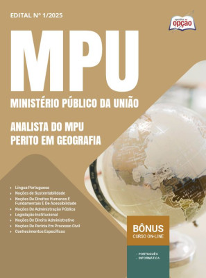 Apostila MPU - Analista do MPU - Perito em Geografia