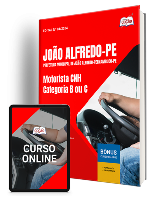 Apostila Prefeitura de João Alfredo - PE 2025 - Motorista CNH Categoria B ou C