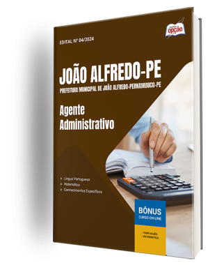 Apostila Prefeitura de João Alfredo - PE 2025 - Agente Administrativo