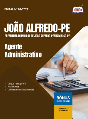 Apostila Prefeitura de João Alfredo - PE 2025 - Agente Administrativo