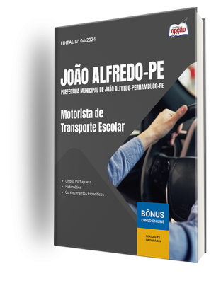 Apostila Prefeitura de João Alfredo - PE 2025 - Motorista de Transporte Escolar