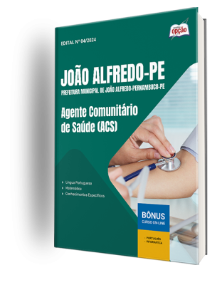 Apostila Prefeitura de João Alfredo - PE 2025 - Agente Comunitário de Saúde (ACS)