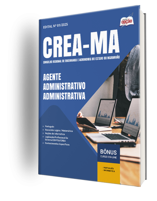 Apostila CREA-MA 2025 - Agente Administrativo - Administrativa