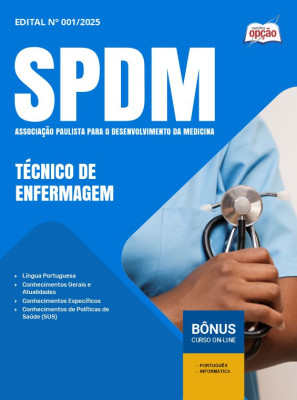 Apostila SPDM em PDF - Técnico de Enfermagem 2025