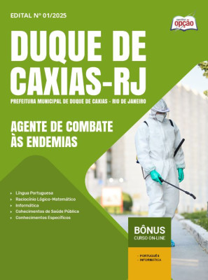 Apostila Prefeitura de Duque de Caxias - RJ 2025 - Agente de Combate às Endemias