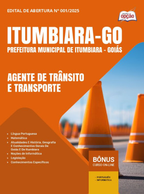 Apostila Prefeitura de Itumbiara - GO 2025 - Agente de Trânsito e Transporte