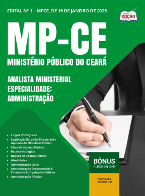 Apostila MP-CE 2025 - Analista Ministerial - Especialidade: Administração