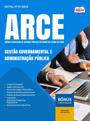 Apostila ARCE em PDF - Gestão Governamental e Administração Pública 2025