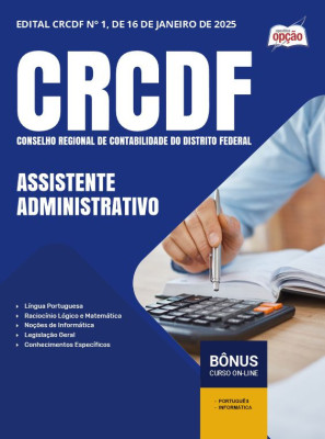 Apostila CRCDF em PDF - Assistente Administrativo 2025