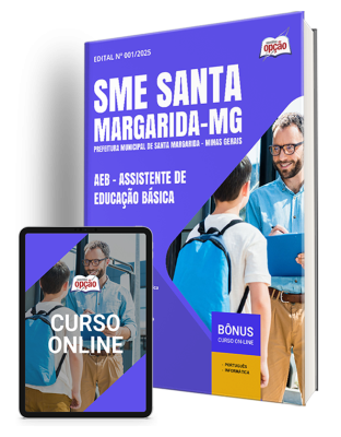 Apostila SME Santa Margarida - MG 2025 - AEB - Assistente de Educação Básica