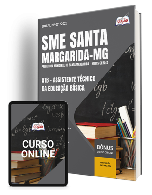 Apostila SME Santa Margarida - MG 2025 - ATB - Assistente Técnico da Educação Básica